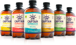varias botellas de kombucha Gutsy Captain