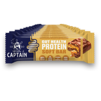 Barras Proteicas - Chocolate con Caramelo y Crujientes 12x45g (GUTsy Captain GUT HEALTH & PROTEIN SOFT BAR)