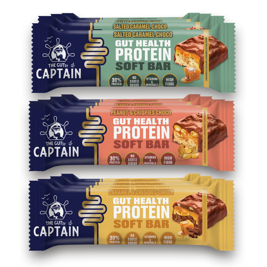 Barras Proteicas - Pack Multisabor 12x45g (GUTsy Captain GUT HEALTH & PROTEIN SOFT BAR)