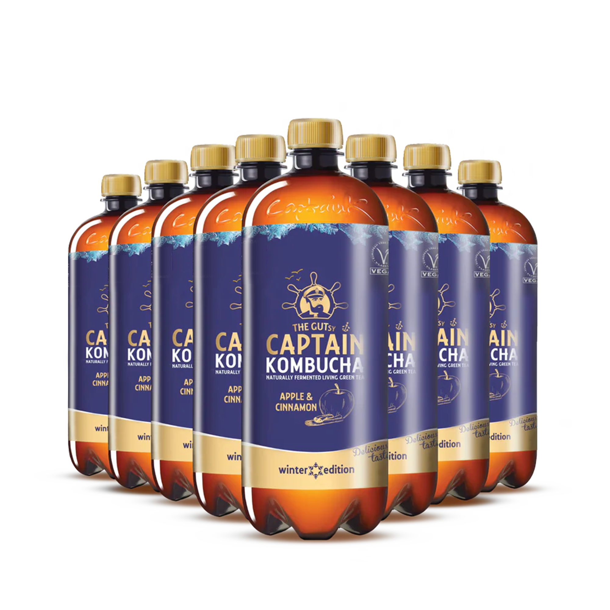 GUTsy Captain Kombucha Manzana y Canela - Winter Edition 8X1L
