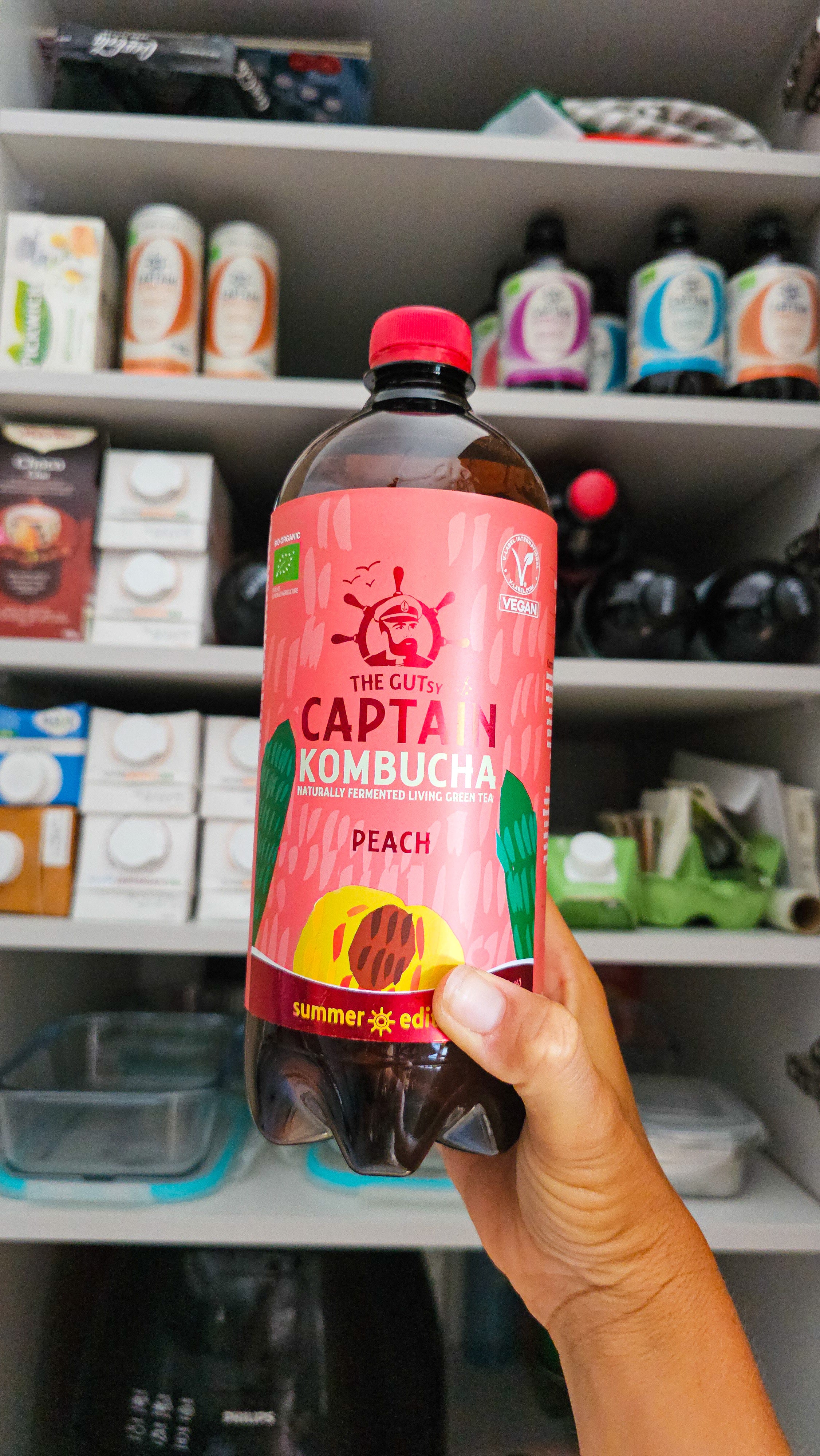 GUTsy Captain Kombucha Melocotón 12x1L