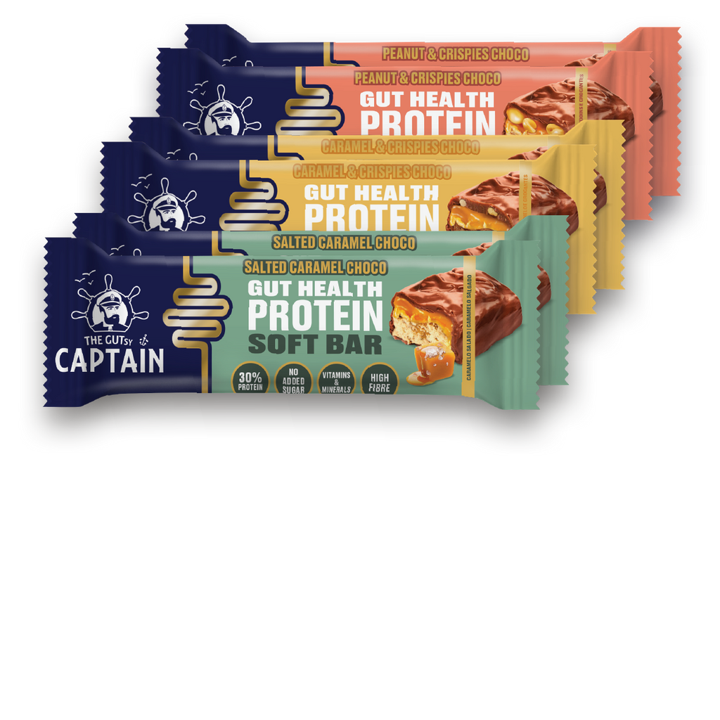 Barras Proteicas - Pack Prueba Multisabor 6x45g (GUTsy Captain GUT HEALTH & PROTEIN SOFT BAR)