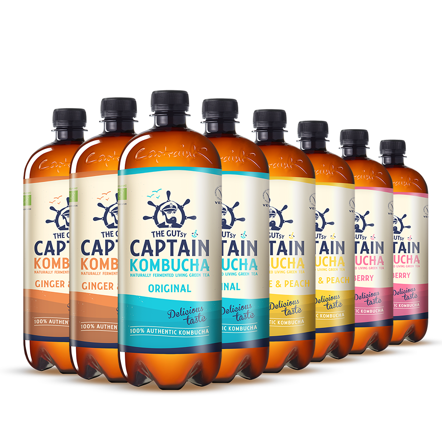 GUTsy Captain Kombucha - Pack Multisabor 8x1L