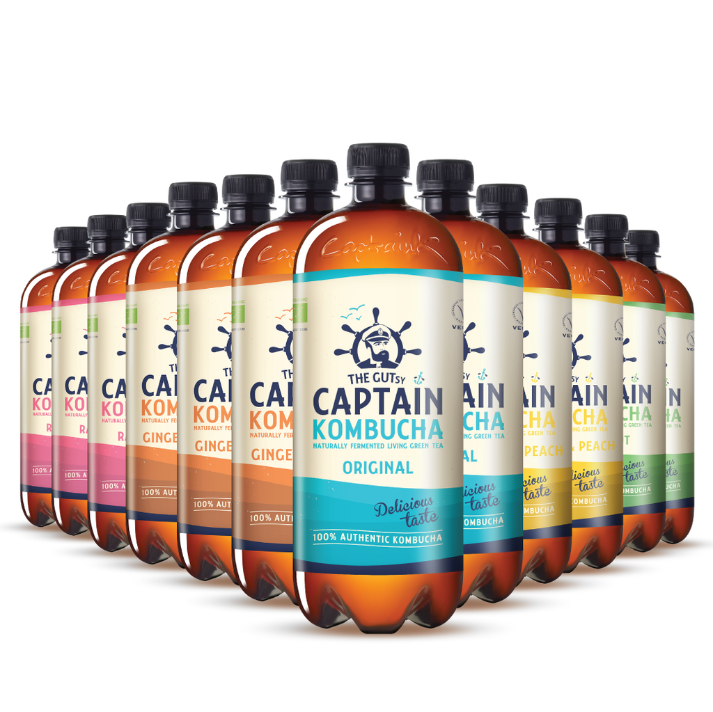 GUTsy Captain Kombucha - Pack Multisabor 12x1L