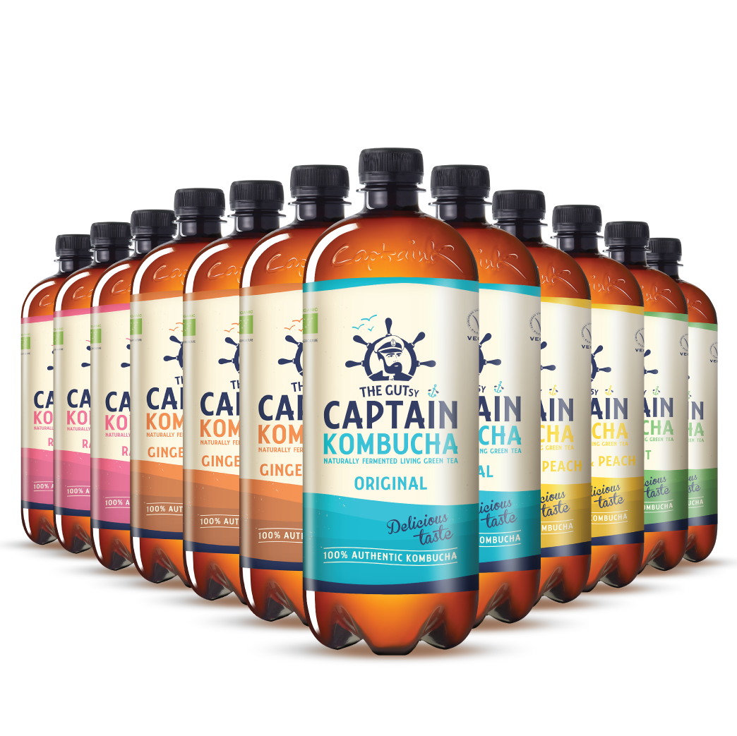 GUTsy Captain Kombucha - Pack Multisabor 12x1L