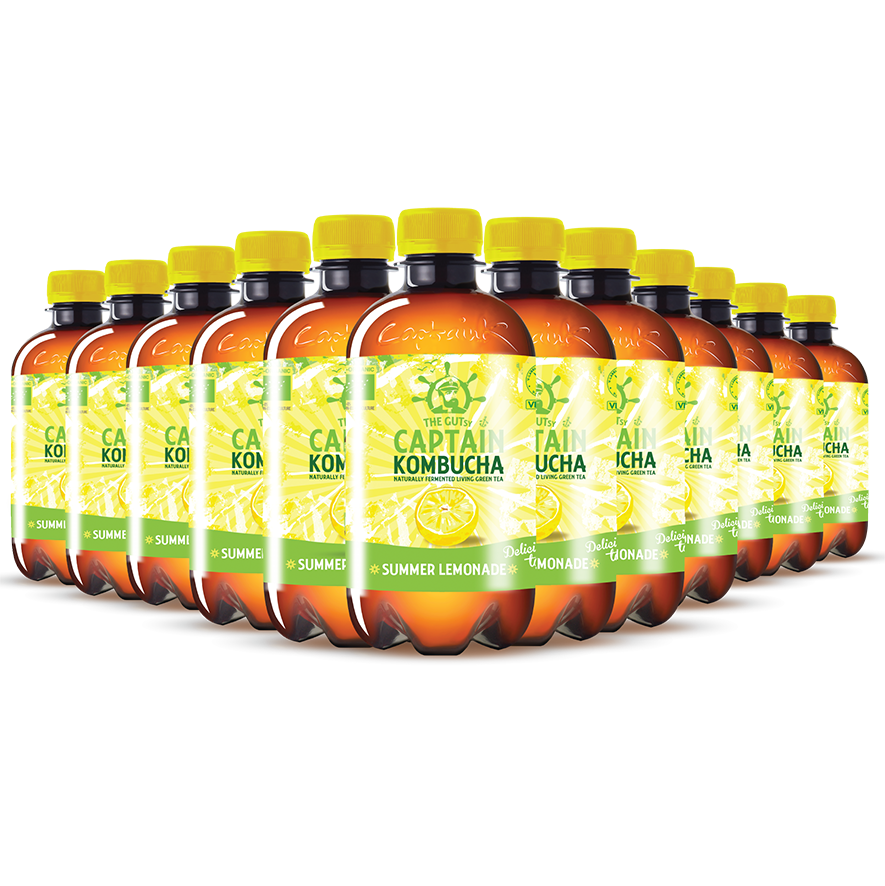 GUTsy Captain Kombucha | SUMMER LEMONADE| Limonada 12x400ml