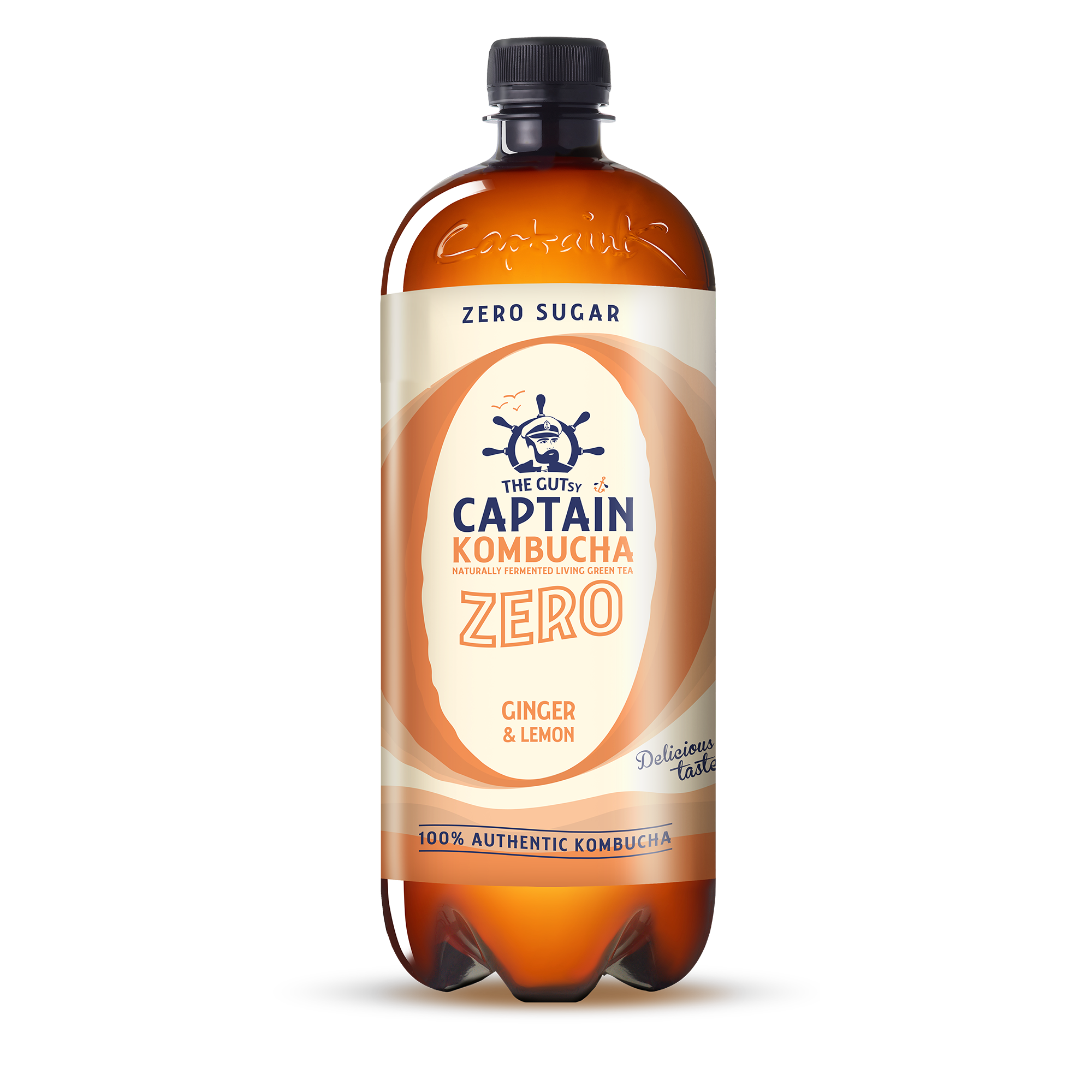 GUTsy Captain Kombucha Zero Jengibre y Limón 8x1L