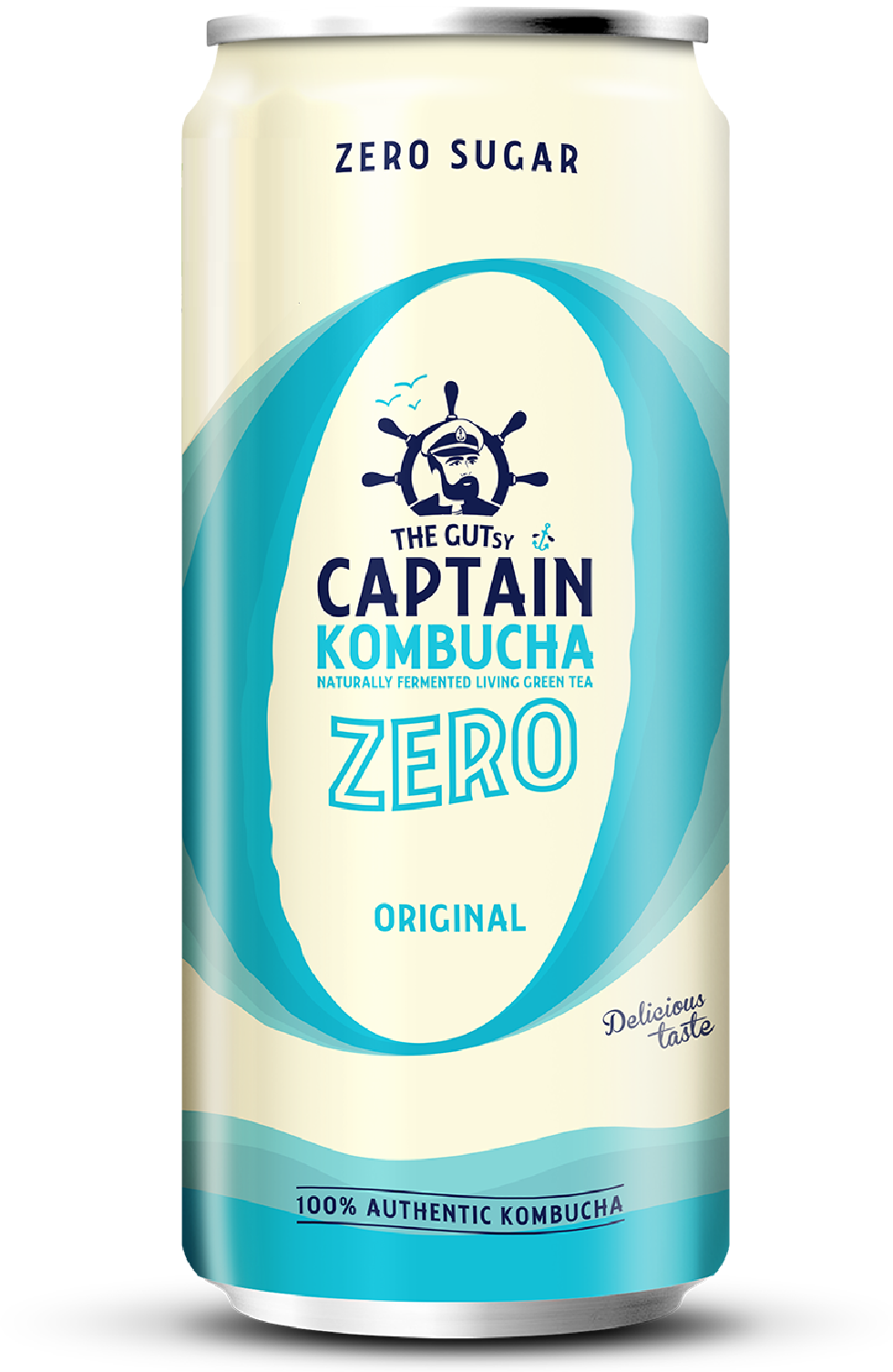 GUTsy Captain Kombucha Zero Original Lata 20x250mL