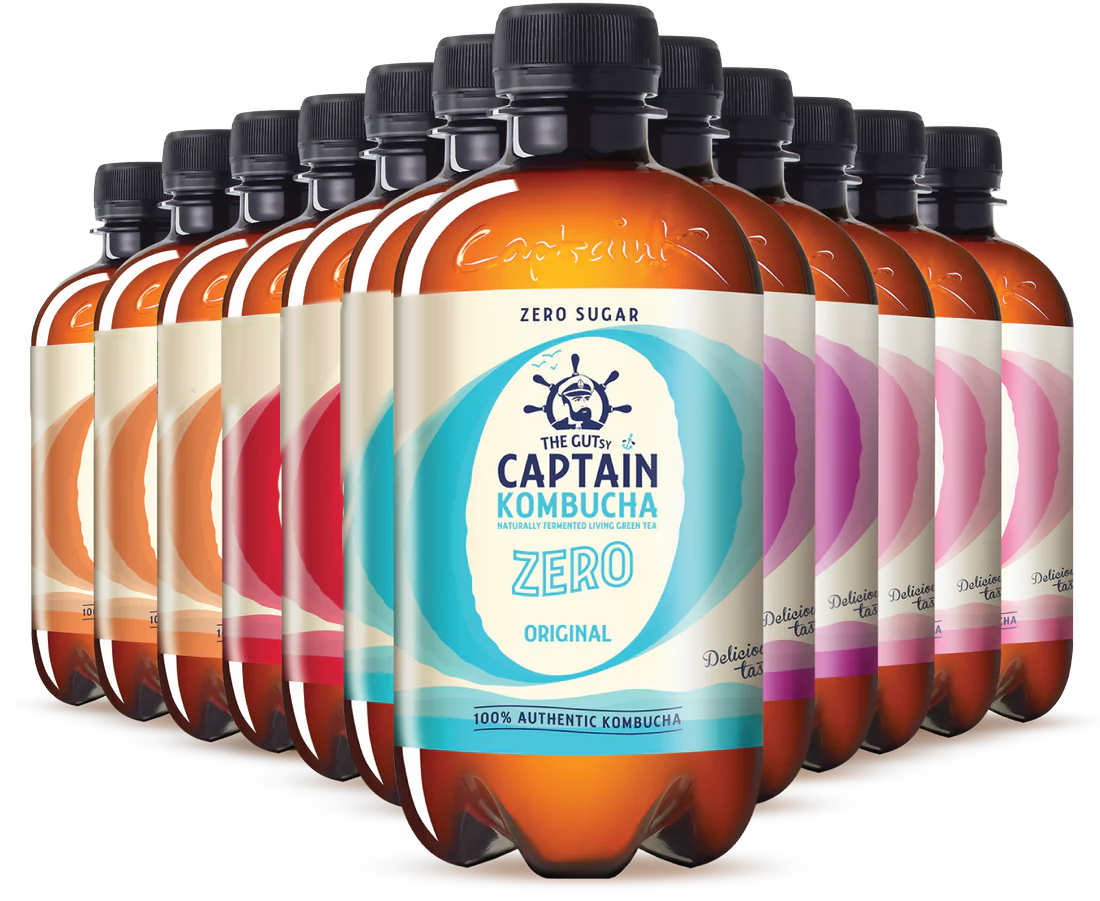 GUTsy Captain Kombucha Zero - Pack Multisabor 12x400mL