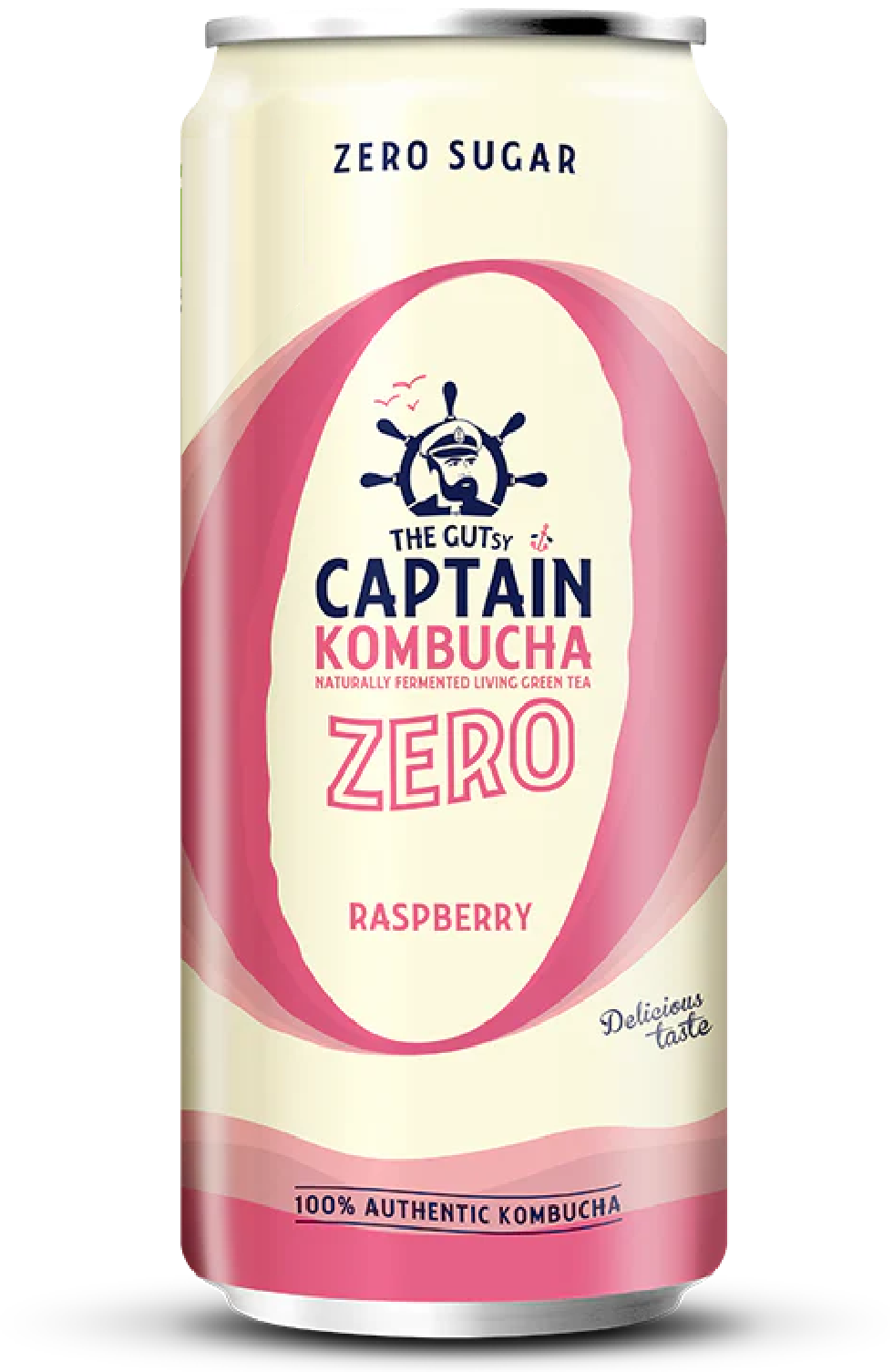 GUTsy Captain Kombucha Zero Frambuesa Lata 20x250mL