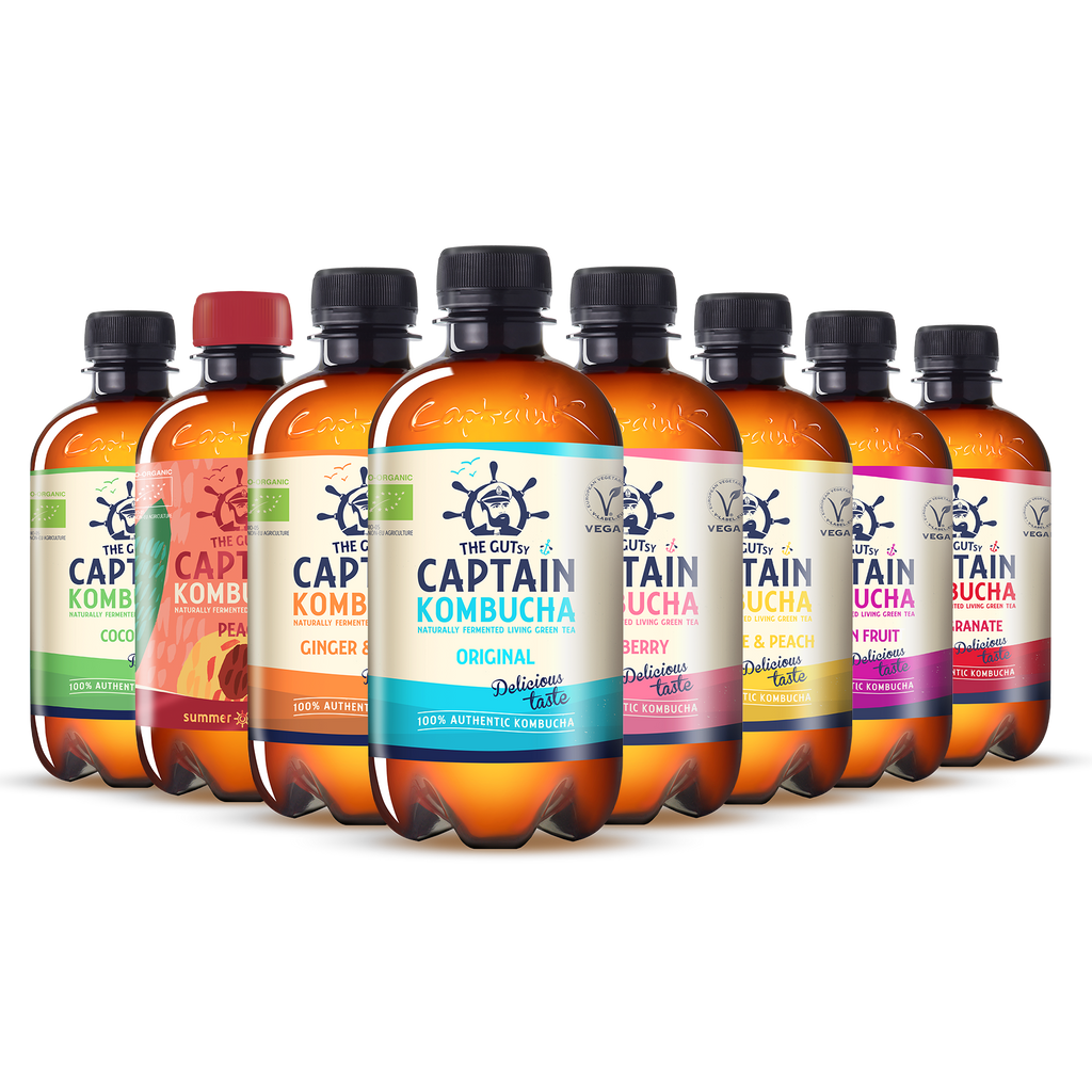GUTsy Captain Kombucha - Pack Multisabor 8x400mL