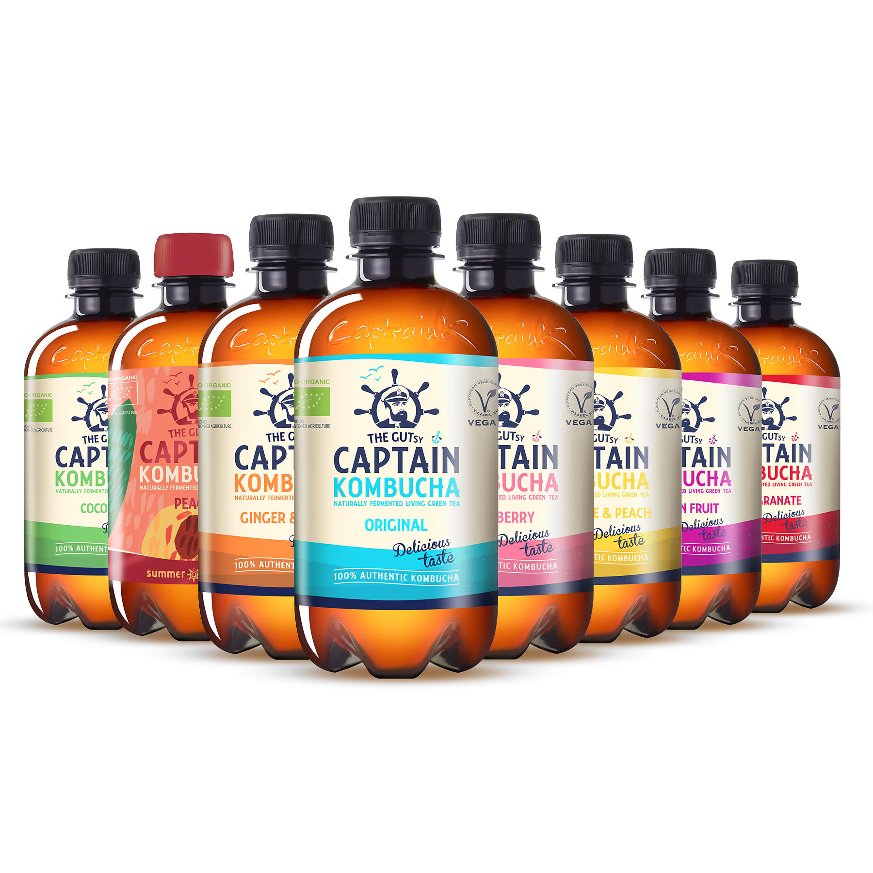 GUTsy Captain Kombucha - Pack Multisabor 8x400mL