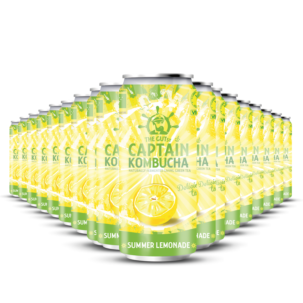 GUTsy Captain Kombucha SUMMER LEMONADE Lata 20x250mL