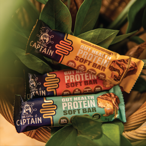 Barras Proteicas - Pack Multisabor 12x45g (GUTsy Captain GUT HEALTH & PROTEIN SOFT BAR)