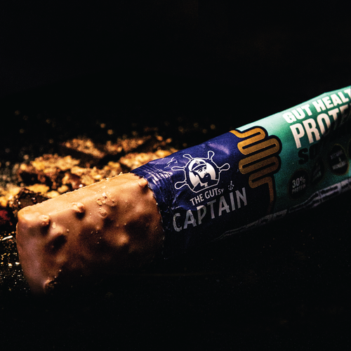 Barras Proteicas - Chocolate con Caramelo Salado 12x45g (GUTsy Captain GUT HEALTH & PROTEIN SOFT BAR)
