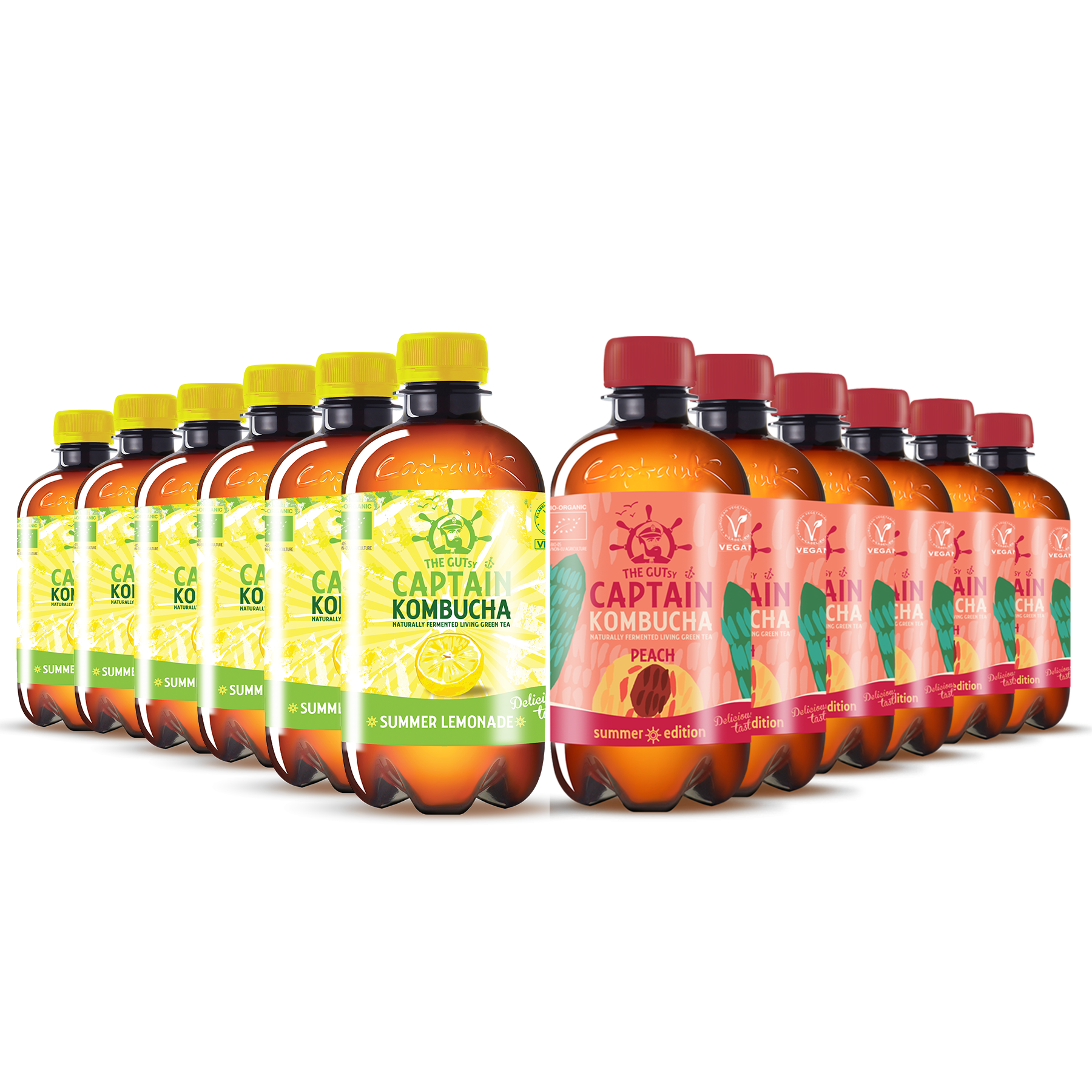 GUTsy Captain Kombucha | Mix de verano 12x400ml