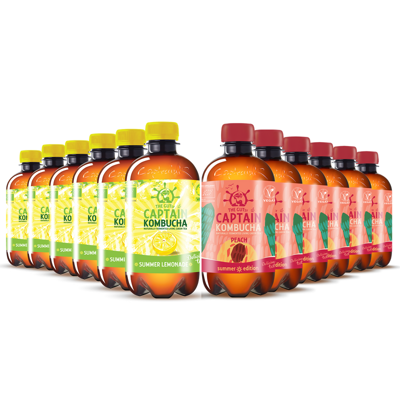 GUTsy Captain Kombucha | Mix de verano 12x400ml