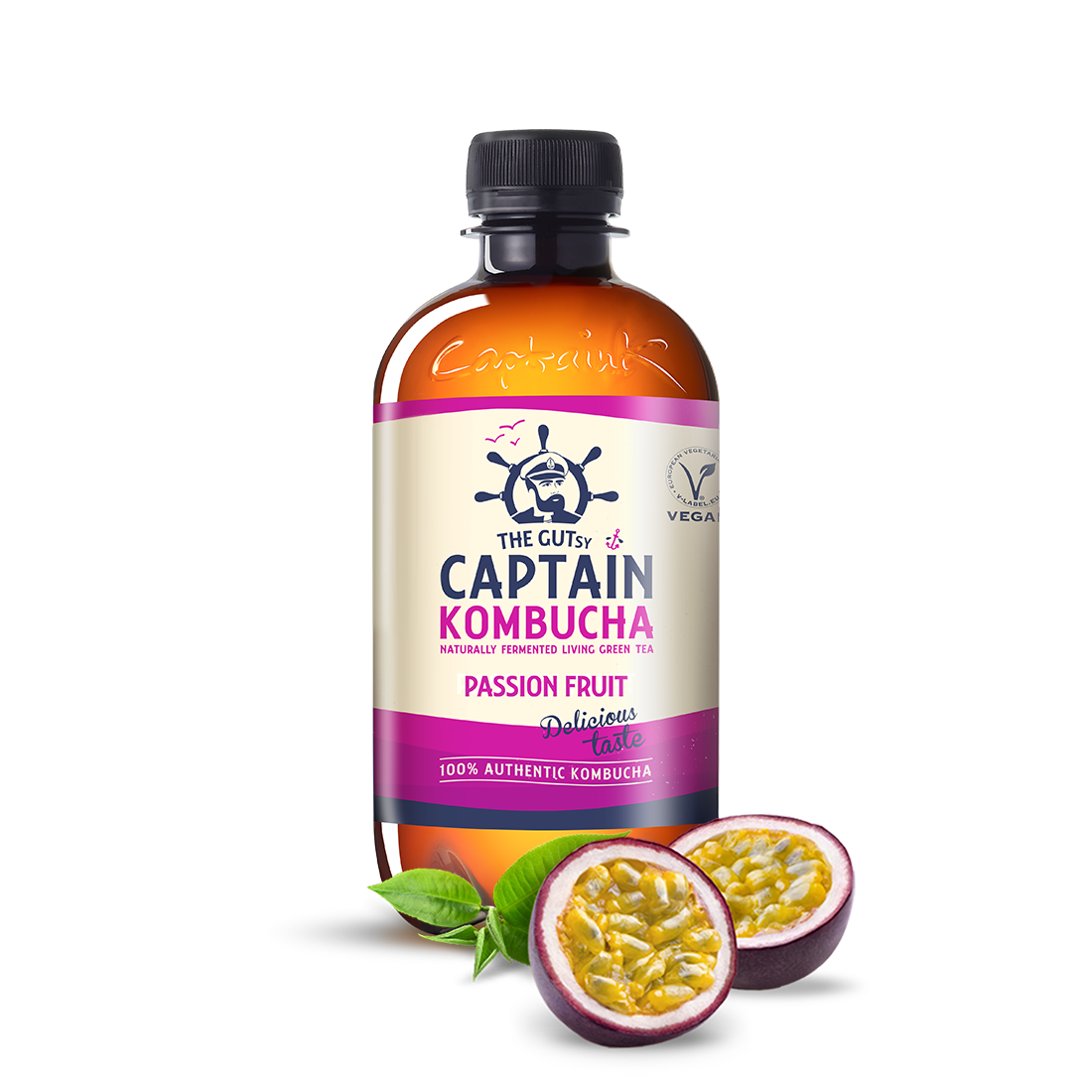 GUTsy Captain Kombucha Maracuyá 12x400mL