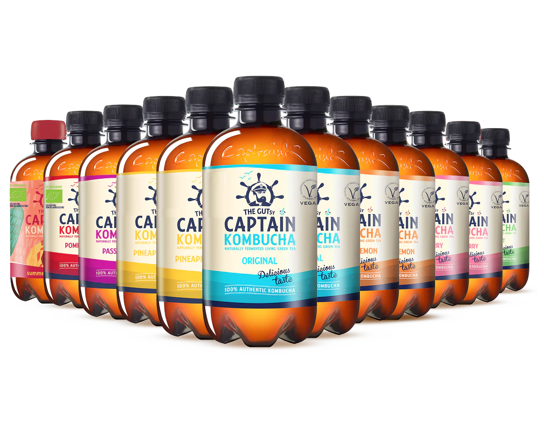 GUTsy Captain Kombucha - Pack Multisabor 12x400mL