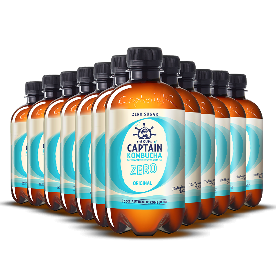 GUTsy Captain Kombucha Zero Original 12x400mL