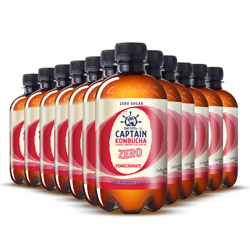 GUTsy Captain Kombucha Zero Granada 12x400mL