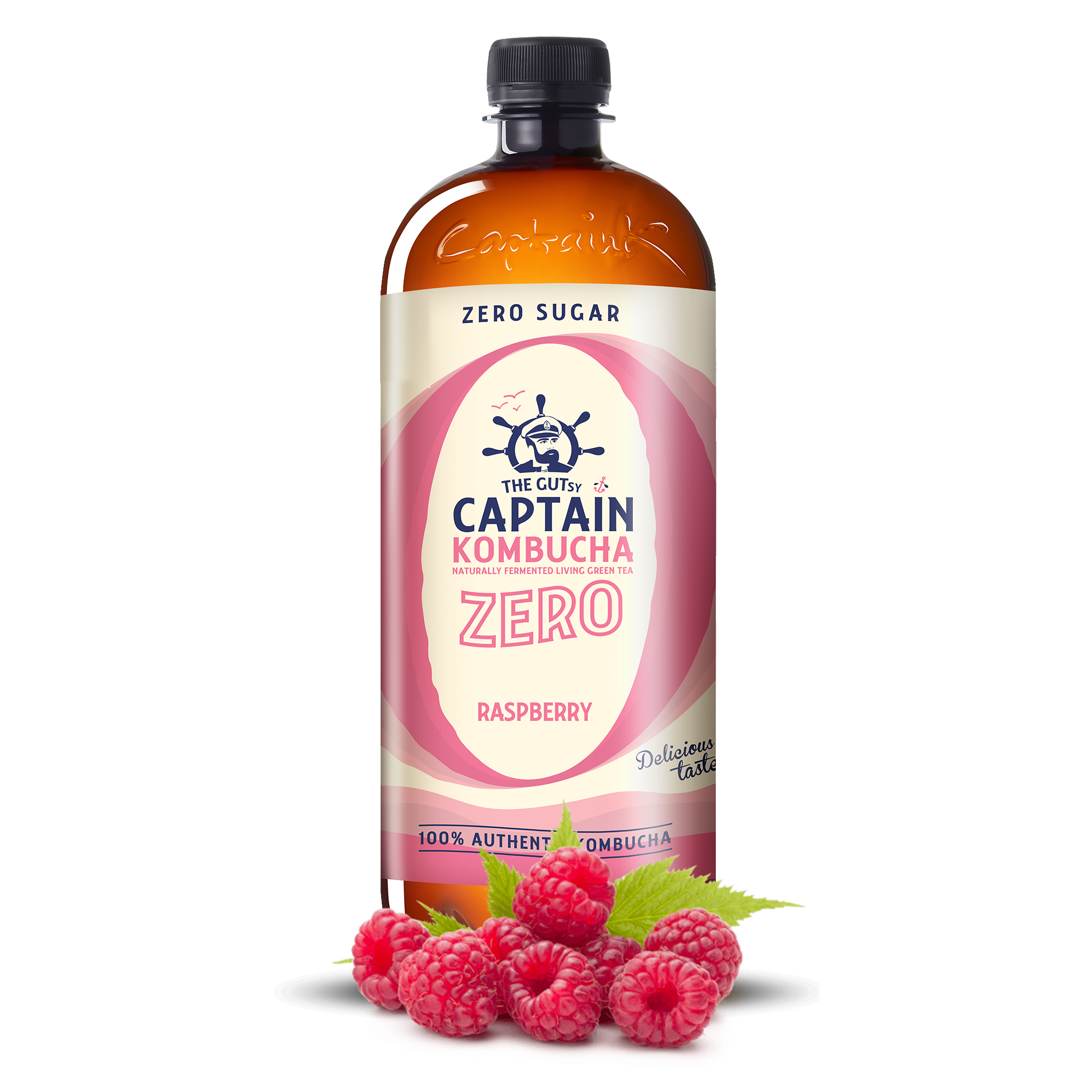 GUTsy Captain Kombucha Zero Frambuesa 8x1L