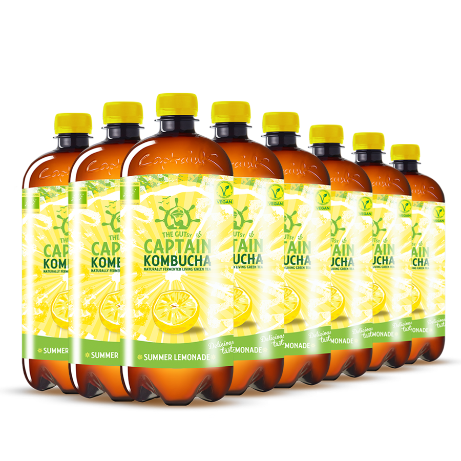 GUTsy Captain Kombucha | SUMMER LEMONADE| Limonada 8x1L