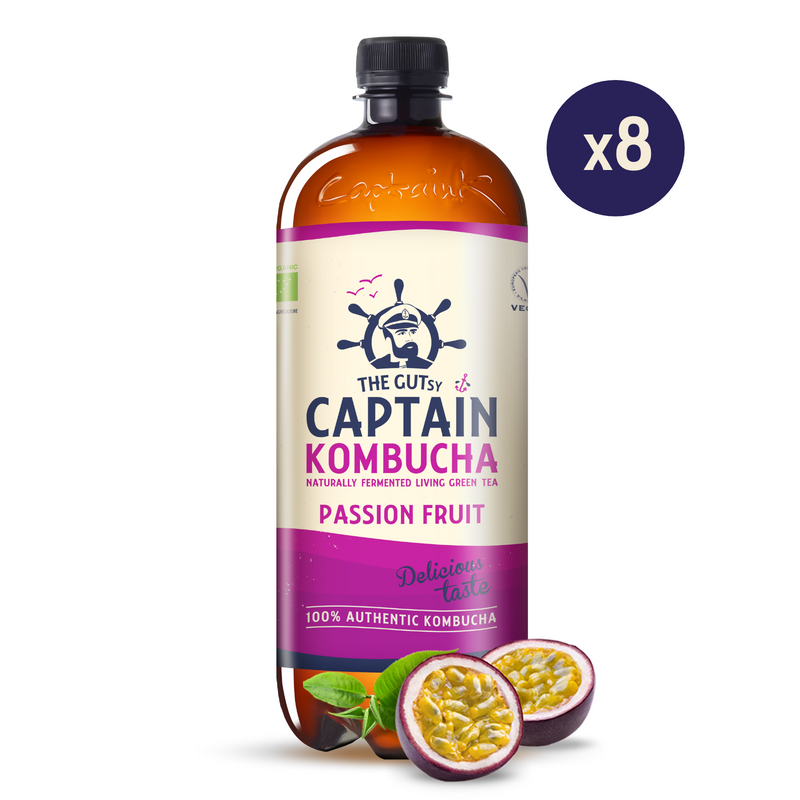 GUTsy Captain Kombucha Maracuyá 8x1L