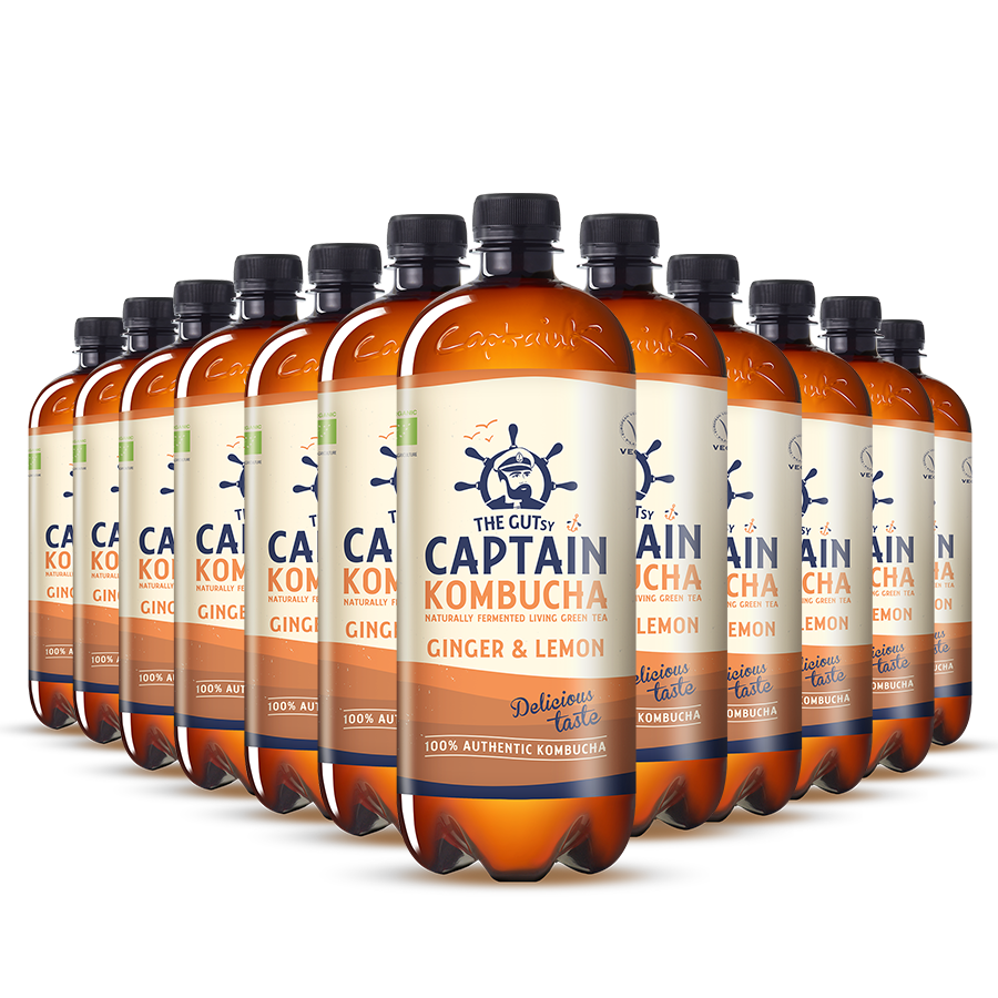 GUTsy Captain Kombucha Jengibre y Limón - 12x1L