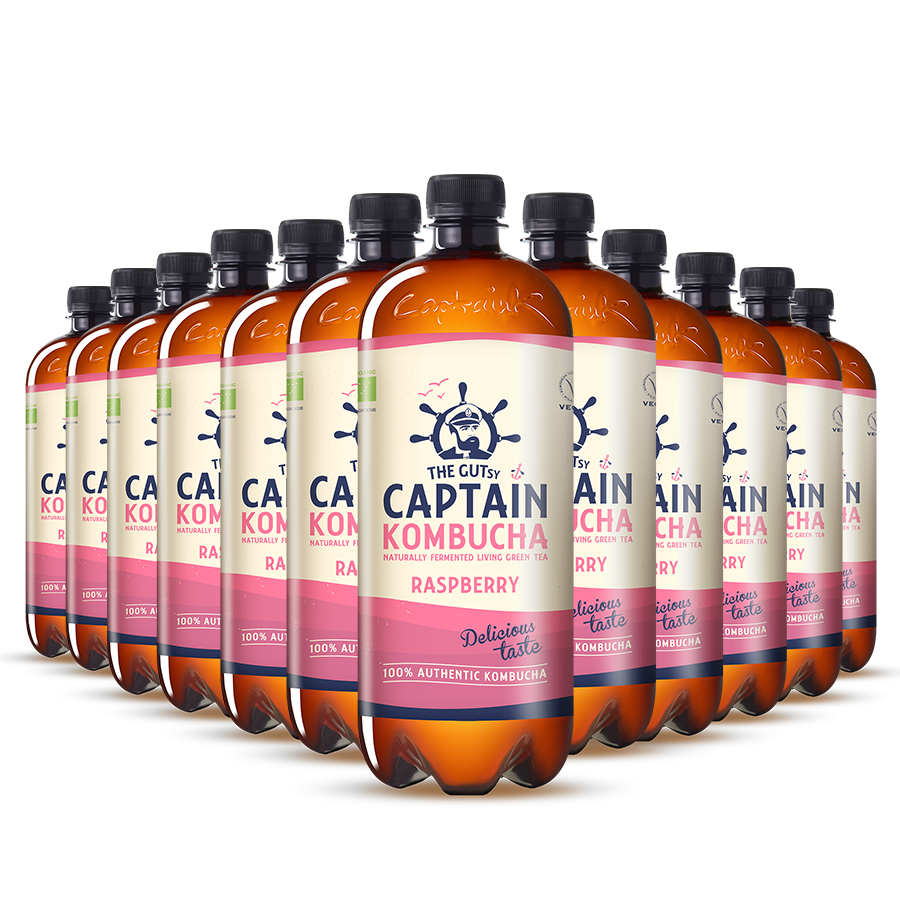 GUTsy Captain Kombucha Frambuesa - 12x1L