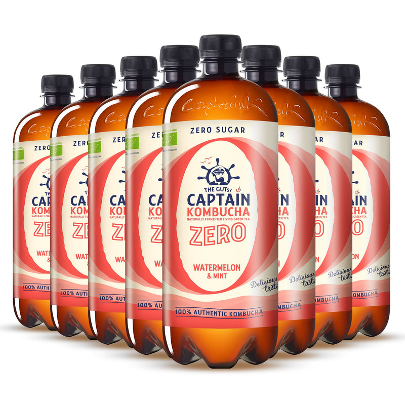 Kombucha Zero Sandia y Menta 8x1L