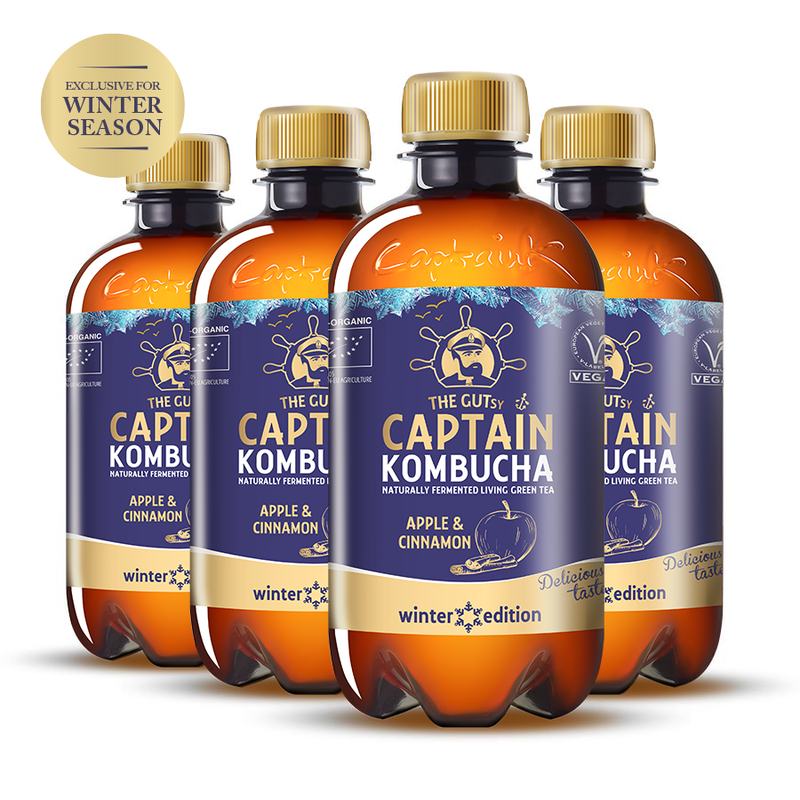 GUTsy Captain Kombucha Manzana y Canela - Pack Prueba Winter Edition