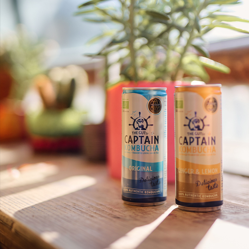 GUTsy Captain Kombucha - Pack Multisabor Lata 20x250mL
