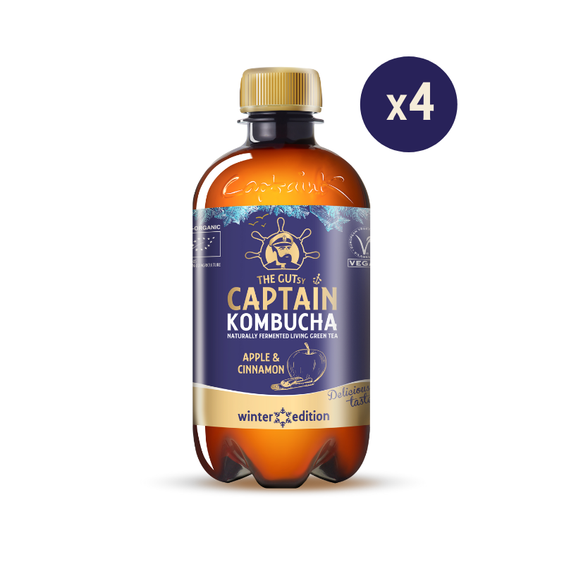 GUTsy Captain Kombucha Manzana y Canela - Pack Prueba Winter Edition